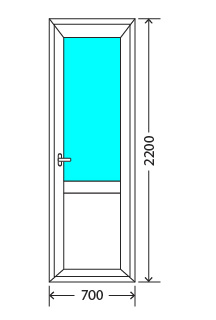 Балконный блок: дверь Exprof XS-358 32мм Истра